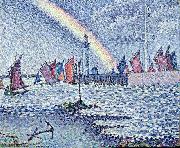 Paul Signac Entrance to the Port of Honfleur oil painting on canvas